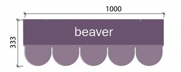 Битумная черепица MIDA Tango Beaver красная