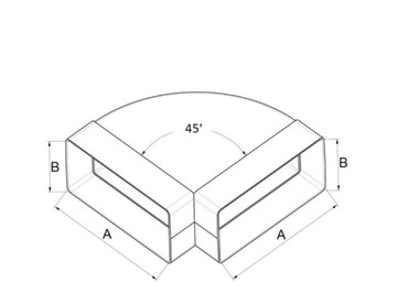 AWENTA KOLANO POZIOME PŁASKIE KP75-24/45 45 STOPNI