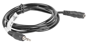 KABEL audio AUX MINIJACK 3.5mm czarny 1.5m Lanberg