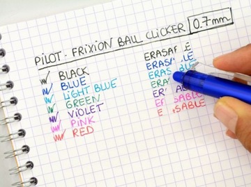 Шариковая ручка PILOT FRIXION CLICKER 0,7 черная PIBLRT-FR7-B