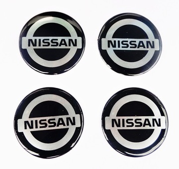 NISSAN EMBLEMATY LOGO KOŁPAKI DEKIELKI FELGI 55 mm