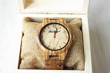 Drewniany zegarek EkoCraft NIGHTINGALE elegancki