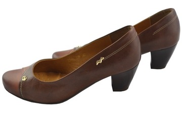 AGA BROWN LEATHER PUMP r37 АКЦИЯ-ХИТ БУТОМАНИЯ