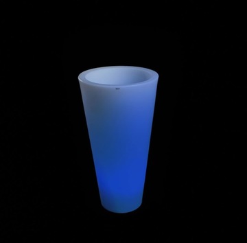 DONICA WEWNĘTRZNA DONICZKA ZEWNĘTRZNA PODŚWIETLANA LED RGB + PILOT 75 cm
