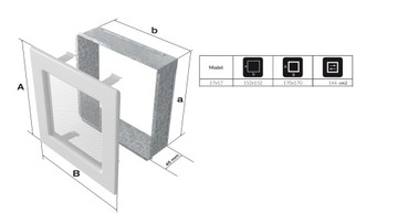 @ ВЕНТИЛЯЦИОННАЯ РЕШЕТКА КАМИНА 17х17 7 цветов