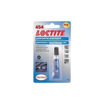 Klej cyjanoakrylowy żel Loctite 454 3gr