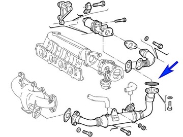 Заглушка EGR Fiat Alfa Opel Saab 1.9 2.4 JTDM CDTI