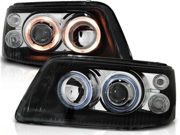Передние фонари VW TRANSPORTER T5 BLACK Angel RINGS