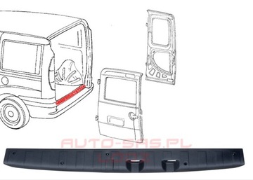 FIAT DOBLO НАКЛАДКА ЗАДНЕЙ ДВЕРИ - НОВАЯ