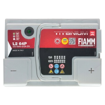 Аккумулятор FIAMM Titanium PRO L2 64P 64Ah 610A P+