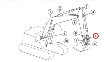 СОЕДИНИТЕЛЬ КОВША ШТИФТ CAT 320D 323D 325D 2343930