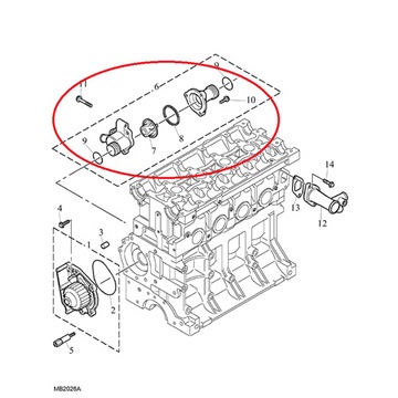 ТЕРМОСТАТ LAND ROVER FREELANDER ROVER MG FMParts