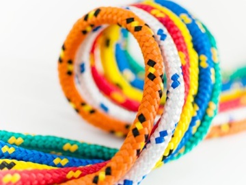 Универсальный плетеный полипропиленовый парусный канат 5 мм СИНИЙ 200 м