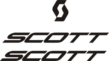SCOTT 2A czarne naklejki rower rama RÓŻNE KOLORY