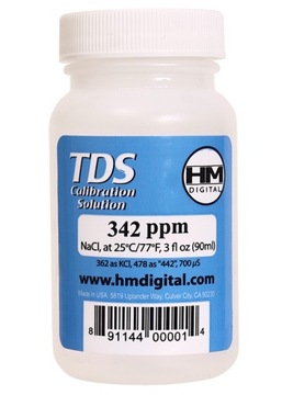 Płyn HM-Digital 342 ppm do kalibracji TDS EC - USA