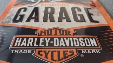 Вывеска HARLEY-DAVIDSON GARAGE, металлический лист