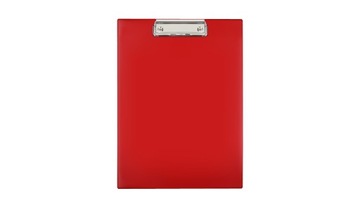 Deska z klipem A4 PVC czerwona Clipboard