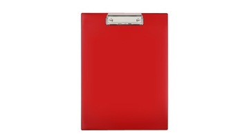 Deska z klipem A4 PVC czerwona Clipboard