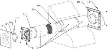 Rekuperator kompaktowy HRV100 AWENTA