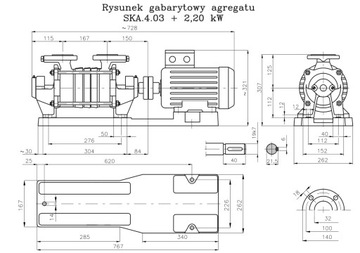 Pompa grudziądzka SKA 4.03 bez silnika E3 HYDROS