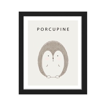 Obraz dziecięcy Jeżyk Porcupine plakat rysowany