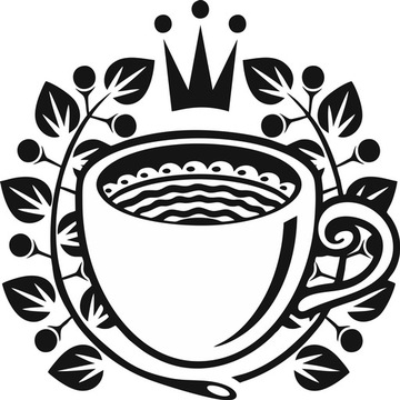 Wodoodporna naklejka ścienna do kuchni na lodówkę filiżanka KAWA 70 cm