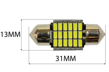 СВЕТОДИОДНАЯ ЛАМПА C5W TUBE 18 SMD 31 мм CANBUS COLD 012