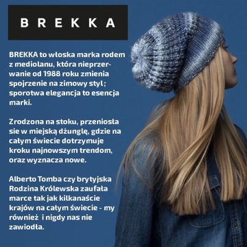 Двусторонняя зимняя шапка Brekka Cloud Milan