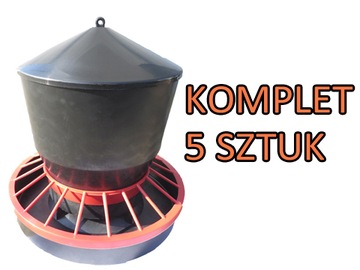 Karmnik karmniki dla drobiu kur kaczek 22 kg 5 szt