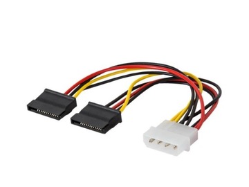 Kabel zasilający MOLEX - 2x SATA przejściówk