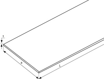 Płaskownik aluminiowy 30x10 1000mm