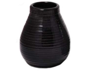 Matero Czarne Ceramiczne Calabaza BLACK 350ml Yerba Mate