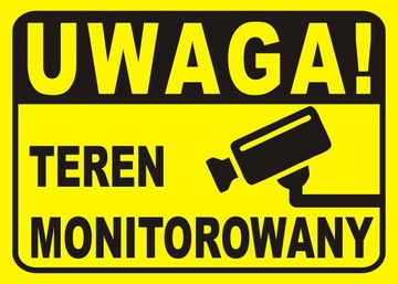 TEREN MONITOROWANY Tabliczka