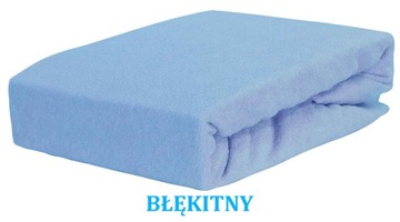 PRZEŚCIERADŁO FROTTE Z GUMKĄ 120x200 BŁĘKITNE