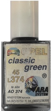 OPEL 374 45 CLASSIC GREEN LAKIER ZAPRAWKA DO RYS