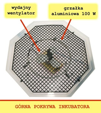 Inkubator wylęgarka do jaj na 60 sztuk LCD+ HIGRO