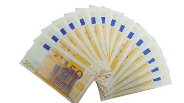 Chusteczki BOGACZA 50 EURO banknoty IMPREZA PARTY