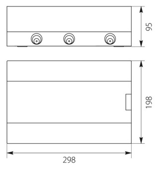 Rozdzielnia natynkowa 1x12 SRn 12 1.3