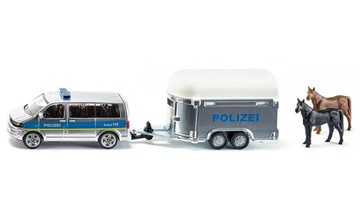 SIKU 2310 VW + PRZYCZEPA Z KOŃMI POLICJA 1:55