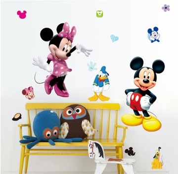Naklejka ścienna Myszka Miki Minnie Pluto HIT 2019