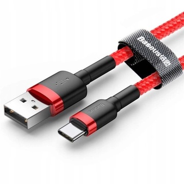 Кевларовый кабель Baseus Шнур для быстрой зарядки 1 м USB-C TYPE-C QC 3.0 100 см