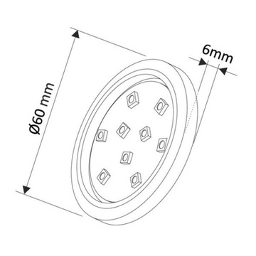 ORBIT RGB LED мебельный светильник, комплект из 3-х точек