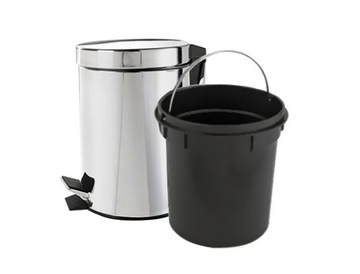 КОРЗИНА ПЕДАЛЕЙ BASIC CHROME 3L BISK