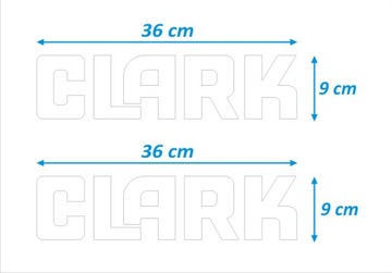 НАКЛЕЙКИ НАКЛЕЙКА - КЛАРК - 2 шт - БЕЛЫЙ
