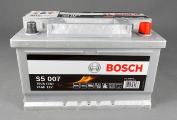 АККУМУЛЯТОР BOSCH SILVER S5 74 Ач 750А 74 Ач P+ НОВЕЙШАЯ МОДЕЛЬ!