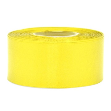 Tasiemka satynowa wstążka 38mm 25m Żółta 3014
