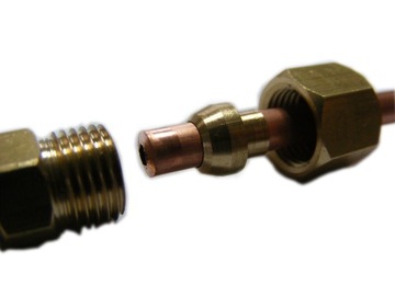 Соединитель тормозной трубки жесткий, БЕЗ ОБЖИМА, ПРОЧНЫЙ, LS-28