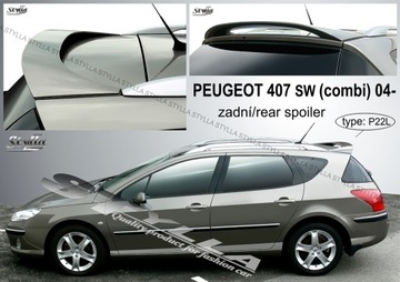 spoiler spojler do Peugeot 407 SW combi 05/2004--