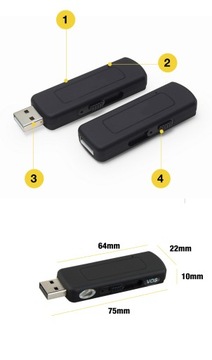 ДИКТОФОН 8 ГБ USB 16 Ч. ДЕТ. ГОЛОС