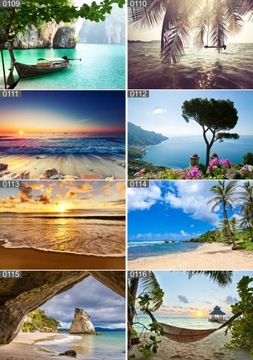 Постер-постер ПЛЯЖ ПАЛЬМЫ море 100х70 максимальная подборка